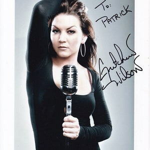 Gretchen Wilson gesigneerde, gesigneerde foto van 8 x 10 - aan Patrick