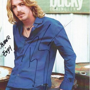 Bucky Covington autographed signed 8x10 photograph - to Pepper