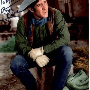 Robert Fuller signierte 8x10 Waggon Zug Kupferschmied Fotografie - to mike