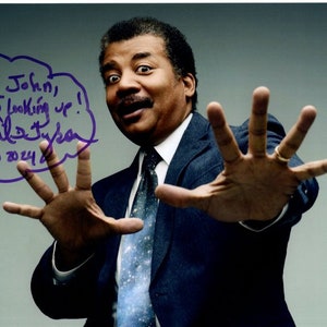 Neil deGrasse Tyson autographed signed 8x10 photograph - to John