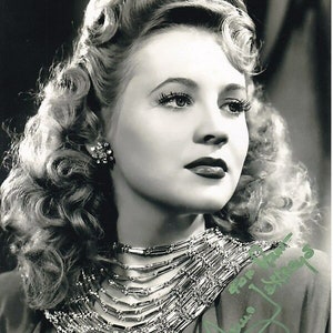 Anne Jeffreys gesigneerde gesigneerde 8x10 foto - aan ann