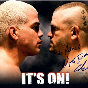 Chuck Liddell autographed signed 8X10 ufc photograph - to Patrick
