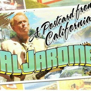 Al Jardine autografou um cartão postal 4x6 assinado - para John the Beach Boys