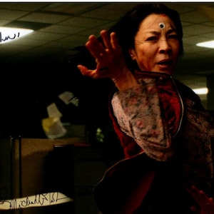 Michelle Yeoh autographed signed 8x10 Everything Everywhere All At Once photograph - to john