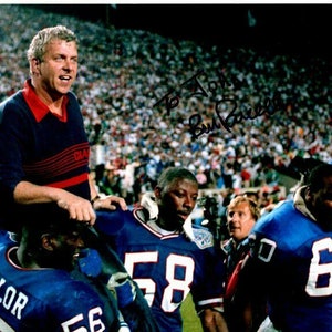 Bill Parcells autographed signed 8x10 nfl new york giants photograph - to john