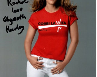 Elizabeth Hurley autographed signed 8x10 photograph - to Rachel