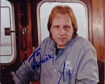 Sig hansen autographed signed deadliest catch photograph - to patrick