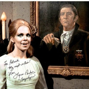 Lara Parker autographed signed 8x10 dark shadows angelique photograph - to patrick