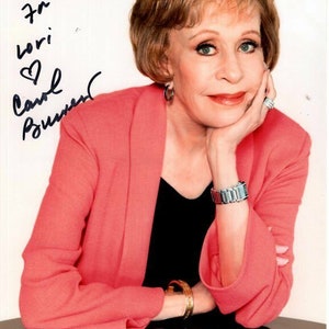 Carol Burnett autographed signed 8x10 photograph - to Lori