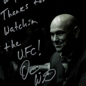 Dana White autographed signed 8x10 ufc photograph - to Wayne