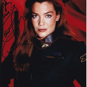 Claudia Christian autographed signed 8x10 babylon 5 photograph - to john