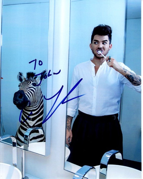 Adam Lambert Autographed Signed 8x10 Photograph - to John