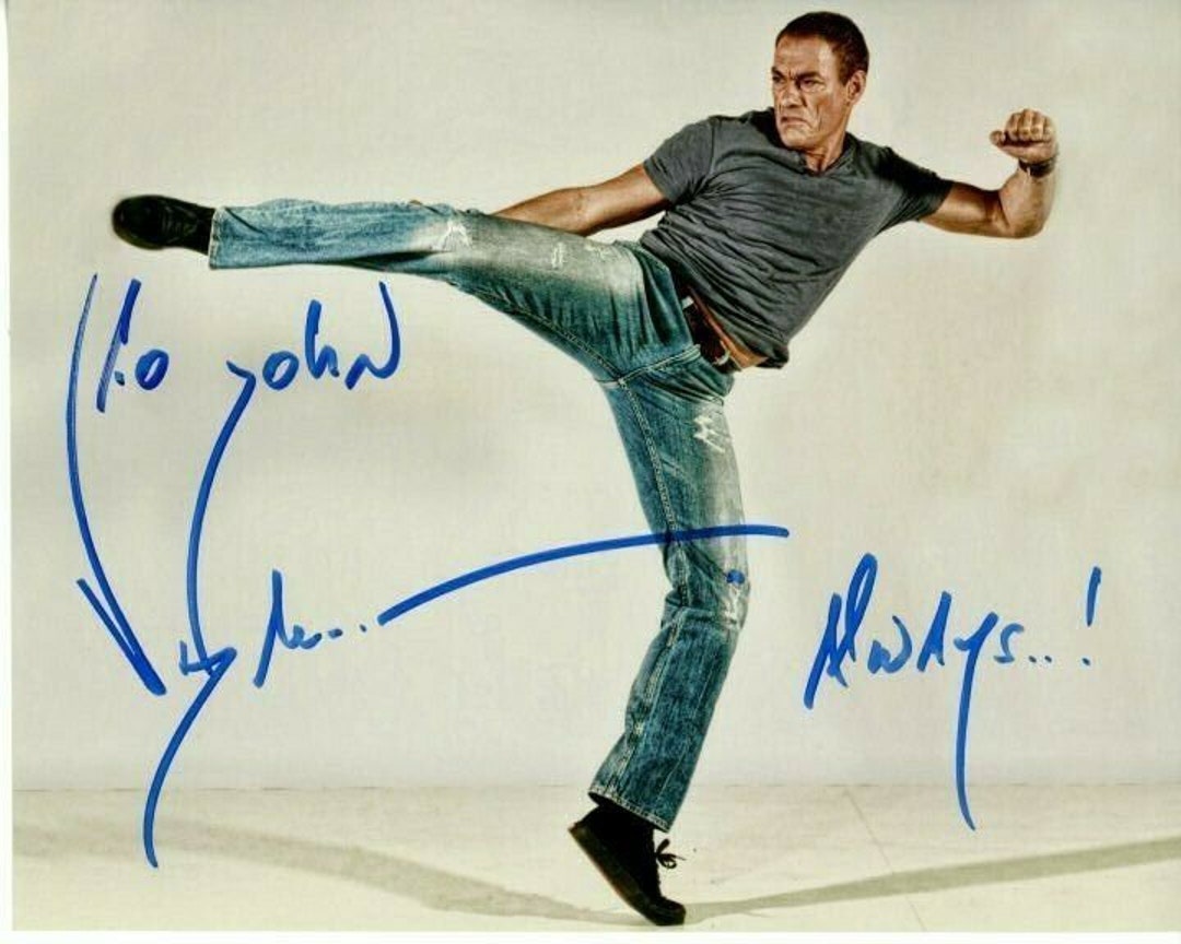 ジャン＝クロード・ヴァン・ダムのサイン入り8x10写真 - ジョンへ - Etsy 日本, image size:1080x864