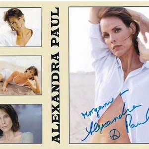 Alexandra Paul autographed signed 8x10 photograph - to morgan