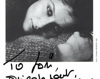 Laetitia casta autographed signed photograph - to lori