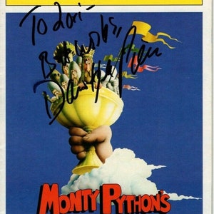 David Hyde Pierce autographed signed monty python&#39;s spamalot playbill - to lori