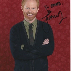 Jesse Tyler Ferguson signed 8x10 modern family mitchell pritchett photograph to emma