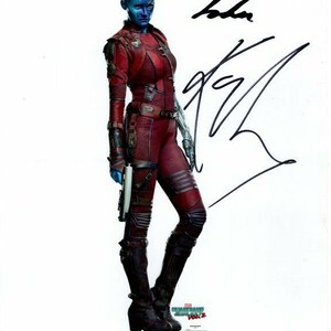 Karen Gillan autographed signed 8x10 guardians of the galaxy nebula photograph - to john