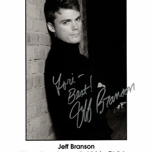 Jeff Branson autographed signed 8x10 all my children photograph - to lori