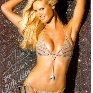 Heidi Klum signed autographed 8x10 photograph - to John