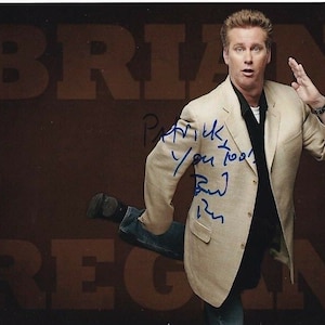 Brian Regan autographed signed 8x10 photograph - to patrick