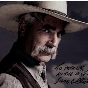 Sam Elliott autographed signed 8x10 The Big Lebowski The Stranger photograph - to Patrick