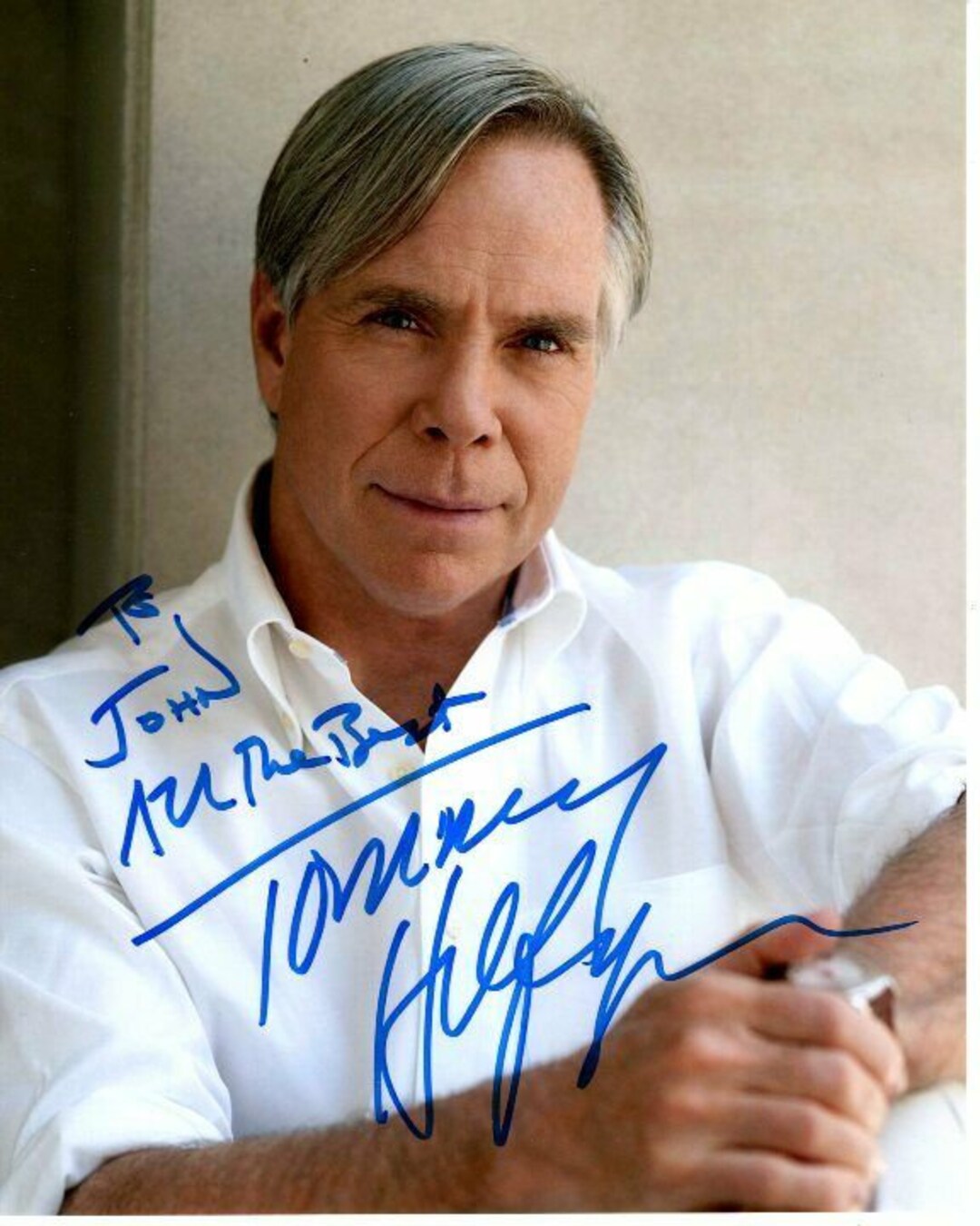 トミー・ヒルフィガーのサイン入り8x10写真 - ジョンへ - Etsy 日本
