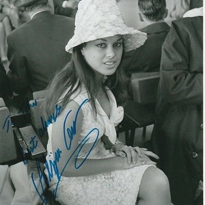 Aliza Gur autographed signed 8x10 photograph - to john james bond 007 girl