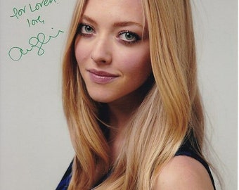 アマンダ・セイフライド - 直筆サイン入り写真（COA付き） - Etsy 日本