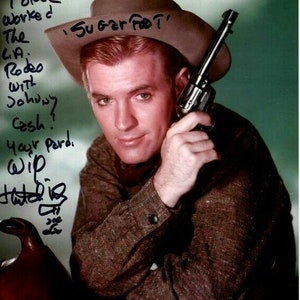 Will Hutchins autographed signed 8x10 cheyenne sugarfoot photograph - to john content