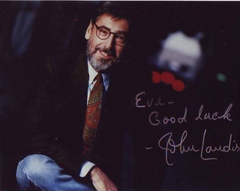 John landis autographed signed photograph - to eve