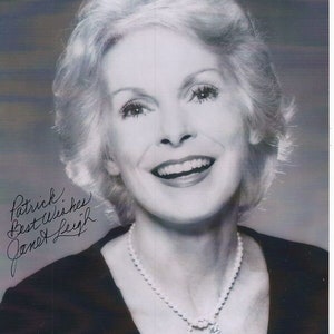 Janet Leigh signed autographed 8x10 photograph - to patrick