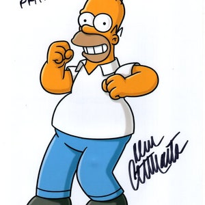 Dan Castellaneta autographed signed 8x10 The Simpsons Homer photograph - to Patrick