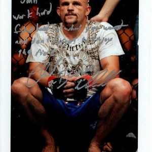 Chuck Liddell autographed signed 8x10 ufc photograph - to john great content