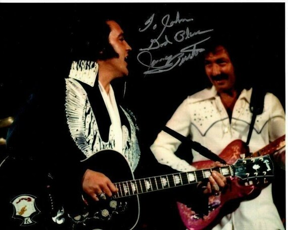 James Burton Autographed Signed W/ Elvis Presley 8x10 Photograph - to John  - Etsy