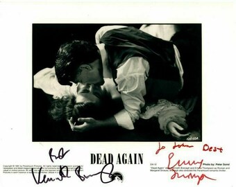 Kenneth Branagh and Emma Thompson signed 8x10 Dead Again photograph - to John