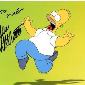 Dan Castellaneta autographed signed 8x10 the simpsons homer photograph - to Mike