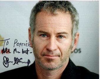 John mcenroe autographed signed photograph - to patrick