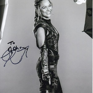 Ronda Rousey autographed signed 8x10 the expendables luna photograph - to john
