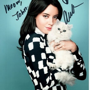 Aubrey Plaza autographed signed 8x10 photograph - to John