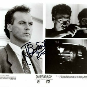 Michael Keaton signed 8x10 pacific heights original press photograph - to patrick