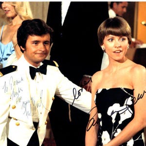 Fred Grandy and Lauren Tewes signed autographed 8x10 the love boat photograph - to Patrick