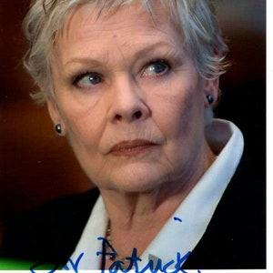 Judi Dench signed autographed 8x10 photograph - to patrick