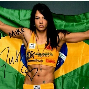 Juliana Lima autographed signed 8x10 ufc photograph - to mike