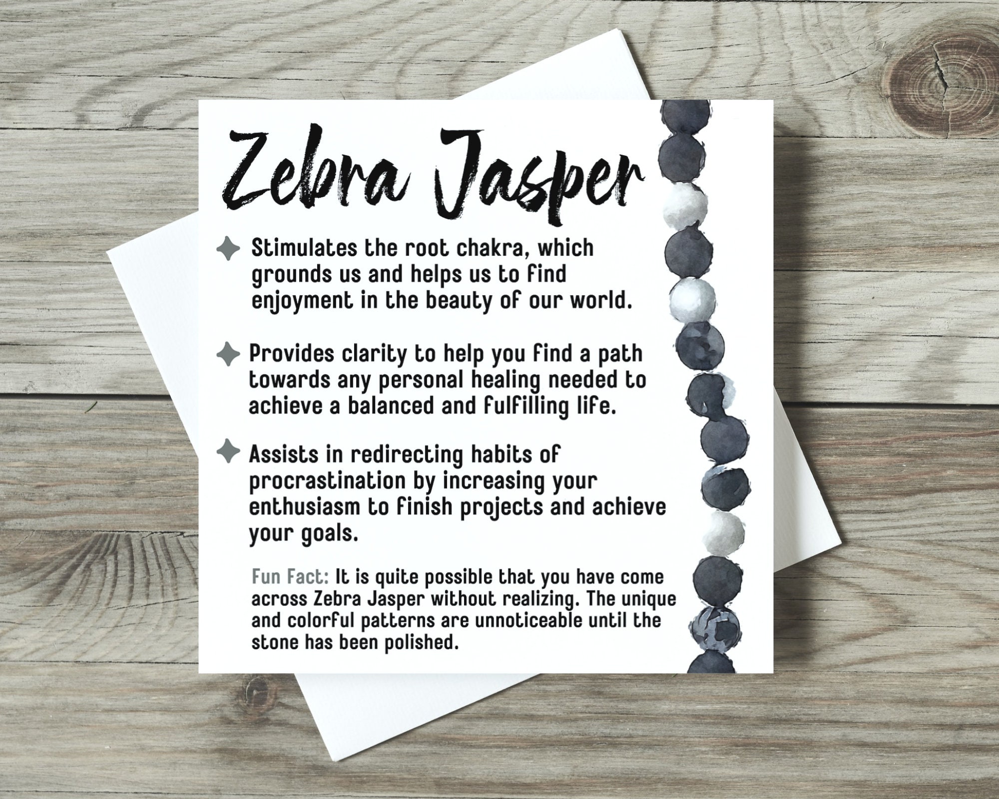 Black and white jasper stone meaning deals