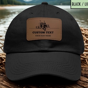 Custom Patch Truck Driver Hats, Trucking Company Hats, Personalized Business Hat, Custom Semi Truck Logo Cap, Custom Message Trucker Hat