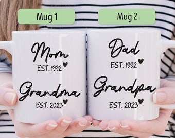 Promoted to Grandma Gift, Mom to Grandma, Custom New Grandmother Gift, Mothers Day Gifts, Pregnancy Announcement, New Grandma Gift, Nana