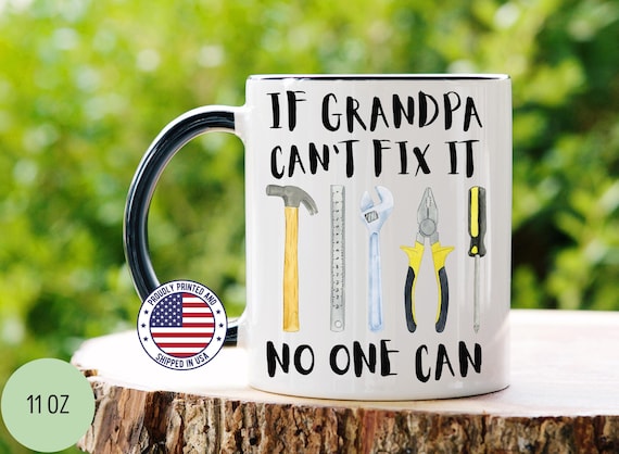 Personalized Handyman Coffee Mug Gift, Gift for Grandpa, Handyman Gift Coffee Mug for Men, Gift for Him Coffee Mug
