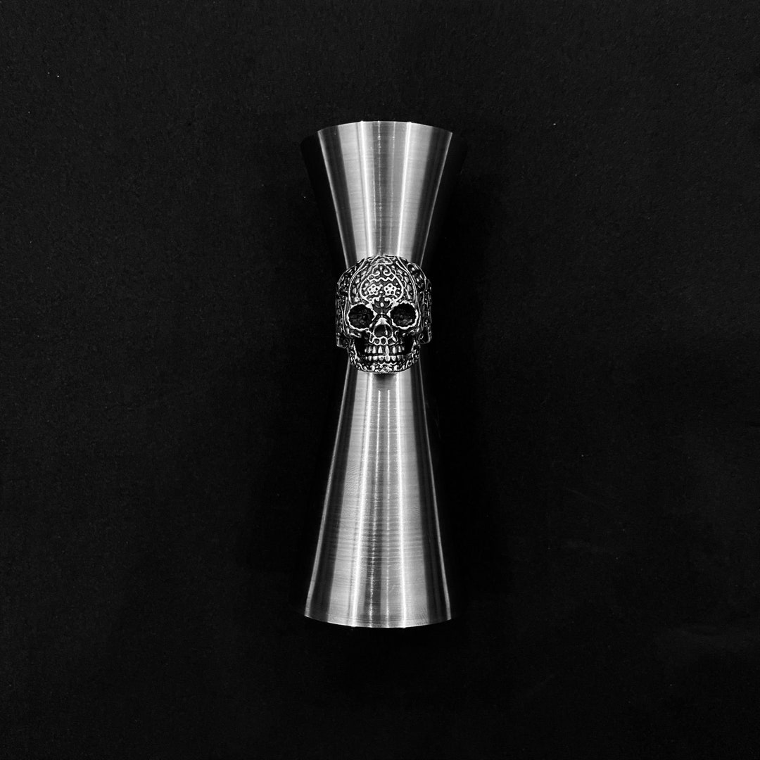 Bar Boss Skull Jigger 3/6 Cl Etsy