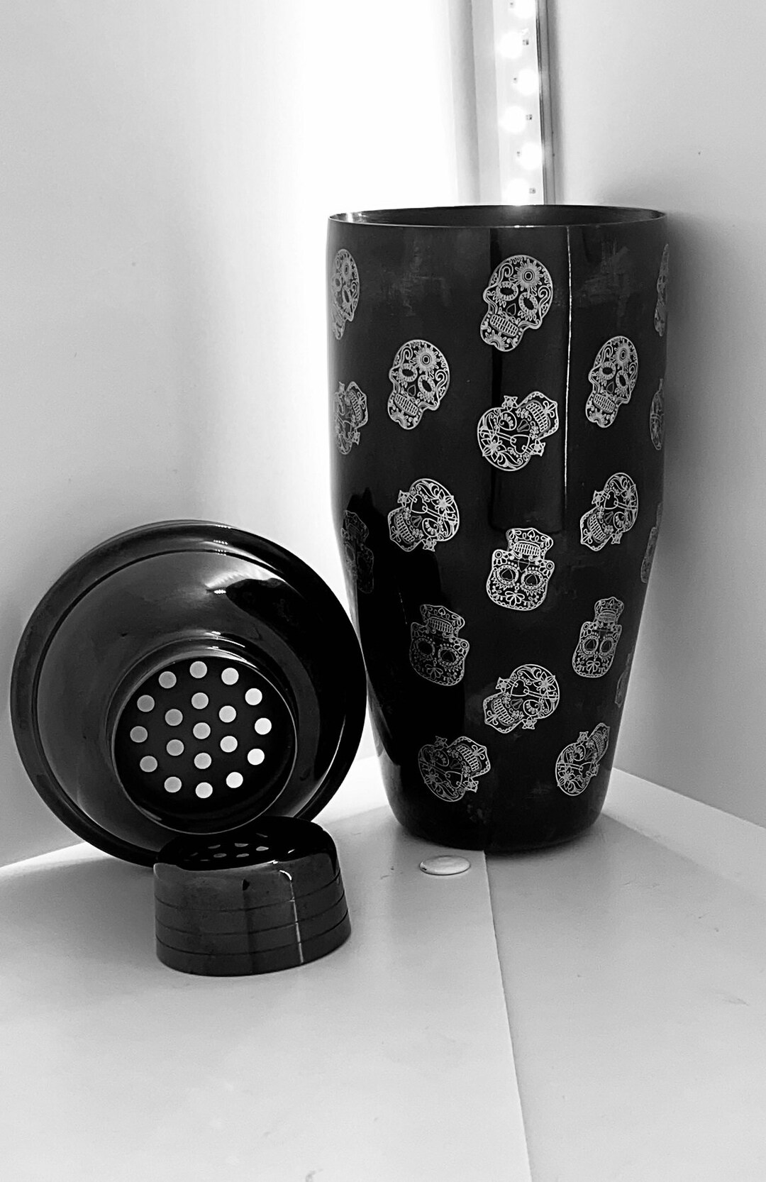 Bar Boss Cocktail Shaker 750 Ml Skull Themed Etsy